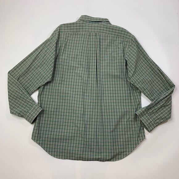Vintage Ralph Lauren Shirt Mens 17.5 Cotton Classic Fit Check Plaid Button Down - Picture 6 of 8